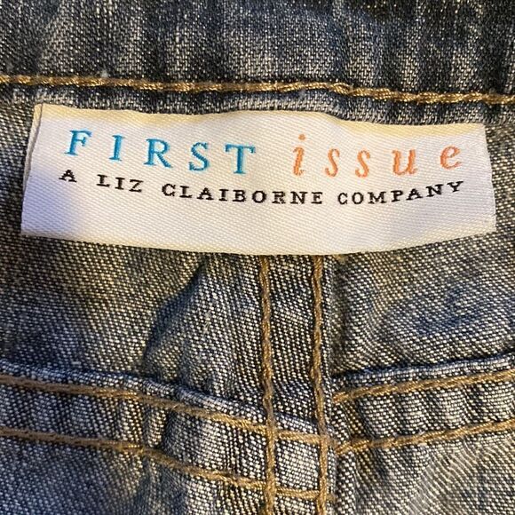 Liz Claiborne First Issue Women’s Blue Jean Shorts Size 16 - Picture 6 of 7
